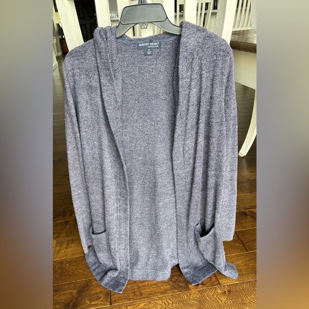 NWOT, Barefoot Dreams Cozychic lite hooded cardigan